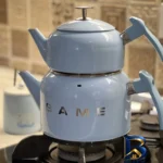نمای کناری ست قوری و کتری لیانو مدل SAME پروفایل و ساختار