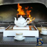 نمای جزئیات جعبه دمنوش و چای کیسه ای پذیرایی آراد مدل 001 پرداخت و جزئیات مواد