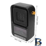 نمای در اتاق هیتر رومیزی طرح مدل 2112-FAN HEATER سبک دیواری و مرجع اندازه