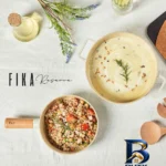 نمای کناری قابلمه نیوفلیم FIKA با طراحی نچسب و کفه سه لایه پروفایل و ساختار