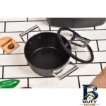 نمای جلو سرویس پخت و پز تیتانیومی ۲۲ پارچه کرانن والد کد01 طراحی و جزئیات کلیدی