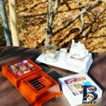 نمای جلو جعبه چای کیسه ای مدل جانان کد ۱۰۱۵ طراحی و جزئیات کلیدی
