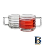 نمای جلو لیوان پاشاباغچه مدل Bricks کد 55833 بسته شش عددی طراحی و جزئیات کلیدی