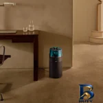 نمای جلو دستگاه تصفیه کننده هوا خانگی ۲مرحله ای دایسون مدل HushJet Compact HJ۱۰ اصل چیدمان صفحه و نشانگرها