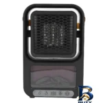 نمای جلو هیتر رومیزی طرح مدل 2112-FAN HEATER چیدمان صفحه و نشانگرها