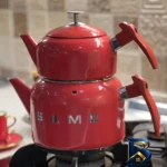 نمای بسته بندی ست قوری و کتری لیانو مدل SAME برچسب و بسته بندی