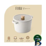 نمای بسته بندی قابلمه نیوفلیم FIKA با طراحی نچسب و کفه سه لایه برچسب و بسته بندی