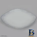 نمای بسته بندی سرویس غذاخوری ۲۷ پارچه چینی زرین ایران مدل ادلین درجه عالی برچسب و بسته بندی