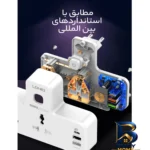 نمای بالا چندراهی برق الدینیو مدل LDQCPS۰۱ اصل طرح و تن رنگ