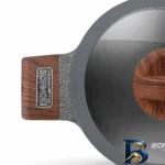 نمای جزئیات سرویس قابلمه و تابه گرانیتی ۱۵ پارچه دونار مدل Novara پرداخت و جزئیات مواد