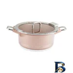 نمای جزئیات سرویس قابلمه و تابه گرانیت ۲۵ پارچه ام جی اس مدل B کد GB۲۵۱۴ اصل پرداخت و جزئیات مواد