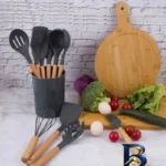 نمای بسته بندی سرویس کفگیر و ملاقه ۱۲ پارچه وون مدل KITCHEN LIFE-۱۰۰۷ اصل مهر کیسه و مواد