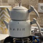 نمای جزئیات ست قوری و کتری لیانو مدل SAME پرداخت و جزئیات مواد