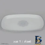 نمای جزئیات سرویس غذاخوری ۲۷ پارچه چینی زرین ایران مدل ادلین درجه عالی پرداخت و جزئیات مواد