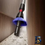 نمای جزئیات جارو شارژی هوشمند دایسون مدل Fluffycones Pencilvac نمای نزدیک رشته ها و بافت
