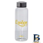 نمای بسته بندی بطری شیشه ای یونیک با طرح queen کد 3052 برچسب و بسته بندی