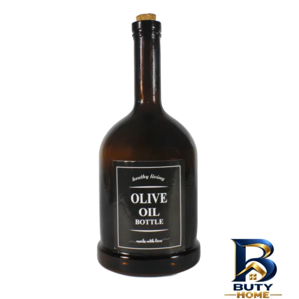 نمای بسته بندی بطری شیشه ای مدل Oil Bottle کد 02 برچسب و بسته بندی