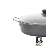 نمای بسته بندی تابه تک ظرف کلاسیک گرانیتی دو دسته با در شیشه برچسب و بسته بندی