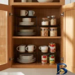 نمای بسته بندی ارگانایزر کشو و کابینت مدل 001 مجموعه 8 عددی برچسب و بسته بندی