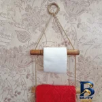 نمای بسته بندی نگهدارنده دستمال و حوله مدل دوکاره برچسب و بسته بندی