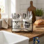 نمای بسته بندی جاقاشقی سرامیکی مدل دوقلو Black kitchen برچسب و بسته بندی