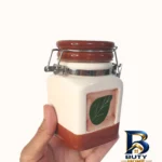 نمای بسته بندی ست جا ادویه دنیلی طرح برگ کد V۷-۱۹۰X۳ مجموعه ۳ عددی اصل برچسب و بسته بندی