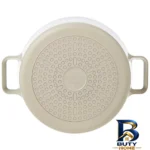 نمای کناری قابلمه نیوفلیم مدل Stockpot سایز 18 عمق قاب و پروفایل
