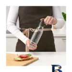 بطری شفاف ایکیا - نمای جلو - طراحی و جزئیات کلیدی