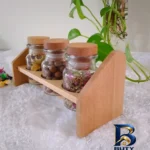نمای بسته بندی ست جای ادویه ۳ پارچه مدل نیلوکس کد STN۰۱۵۴۵ اصل برچسب و بسته بندی