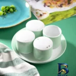نمای بسته بندی سرویس ۵ پارچه نمک و فلفل زی مدل فرم اس پاستل درجه یک برچسب و بسته بندی