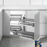 نمای بسته بندی نظم دهنده کابینت هایگلد مدل مجیک کرنر راست بازشو 101036 مجموعه ۴ عددی برچسب و بسته بندی