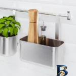 نمای بسته بندی استند دیواری ایکیا مدل KUNGSFORS-NEW با جاقاشقی و گیره برچسب و بسته بندی