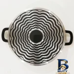 نمای بسته بندی تابه وگاتی با روکش گرانیت و در پیرکس برچسب و بسته بندی