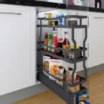 نمای بسته بندی ارگانایزر سه طبقه مدل کف ریل ساچمه ای کد ۵۲۱ برچسب و بسته بندی