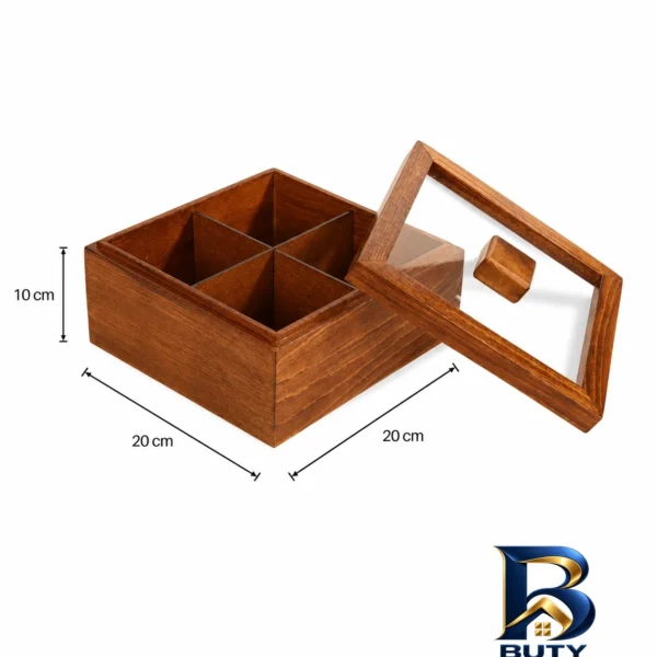 نمای بسته بندی جعبه چای کیسه ای مدل 4 پارت کد 0BX 0304 برچسب و بسته بندی