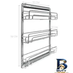 نمای بسته بندی سبد سوپری کابینت مدل ریل بغل ۳طبقه unit۱۵ اصل برچسب و بسته بندی