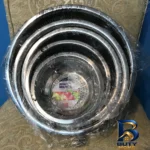 نمای بسته بندی ست آبکش کرکماز مدل استیل ۵ عددی برچسب و بسته بندی