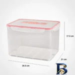 نمای بسته بندی ظرف نگهدارنده لیمون مدل مستطیل کد TP۱۶ مجموعه ۸ عددی اصل برچسب و بسته بندی