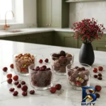 نمای بسته بندی پیاله تانتی تونی مدل Cherry بسته ۴ عددی برچسب و بسته بندی