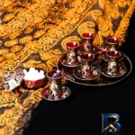 نمای بسته بندی سرویس چایی خوری ۱۴ پارچه مدل RS۵۰۰ اصل برچسب و بسته بندی