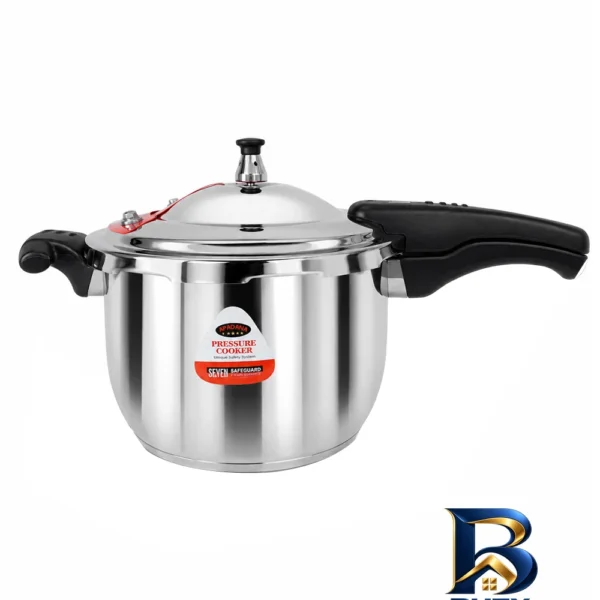 نمای بسته بندی زودپز آپادانا TitanChef با کفی 5 لایه و ایمنی بالا برچسب و بسته بندی