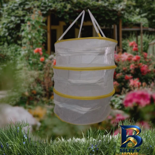 نمای بسته بندی سبزی خشک کن دستی مدل سه طبقه کد 0088 برچسب و بسته بندی