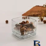 نمای بسته بندی پیاله پاشاباغچه مدل الیسا مربع کد 530138 بسته 4 عددی برچسب و بسته بندی