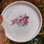 نمای بسته بندی سرویس چای خوری ۴ پارچه دو نفره با طرح گل سرخ برچسب و بسته بندی