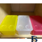 نمای بسته بندی ظرف نگهدارنده ایکیا مدل GLIS+ مجموعه ۳ عددی برچسب و بسته بندی