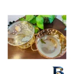 نمای بسته بندی قابلمه پیرکس گلدار با قابلیت استفاده بر روی شعله مستقیم برچسب و بسته بندی