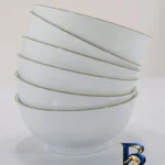نمای بسته بندی کاسه آبگوشت خوری مدل 6/5 خط طلا کد 360019 مجموعه ۶ عددی برچسب و بسته بندی