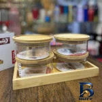 نمای جزئیات ظرف نگهدارنده مدل کلاسیک کد TP۵۲۳۰ مجموعه ۵ عددی اصل نمای نزدیک بافت مغزها