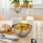 نمای بسته بندی کاسه ایکیا مدل Bland Blank با طراحی زیبا برچسب و بسته بندی