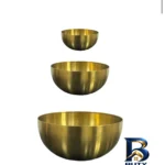 نمای جزئیات کاسه سزار بسته ۳ عددی با طراحی دایره ای نمای نزدیک بافت مغزها